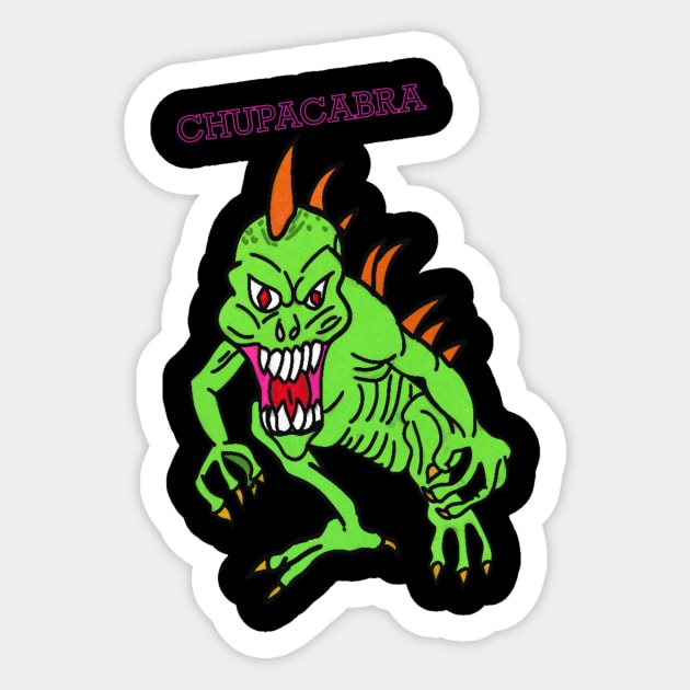 Chupacabra Sticker by Cassie’s Cryptid Land